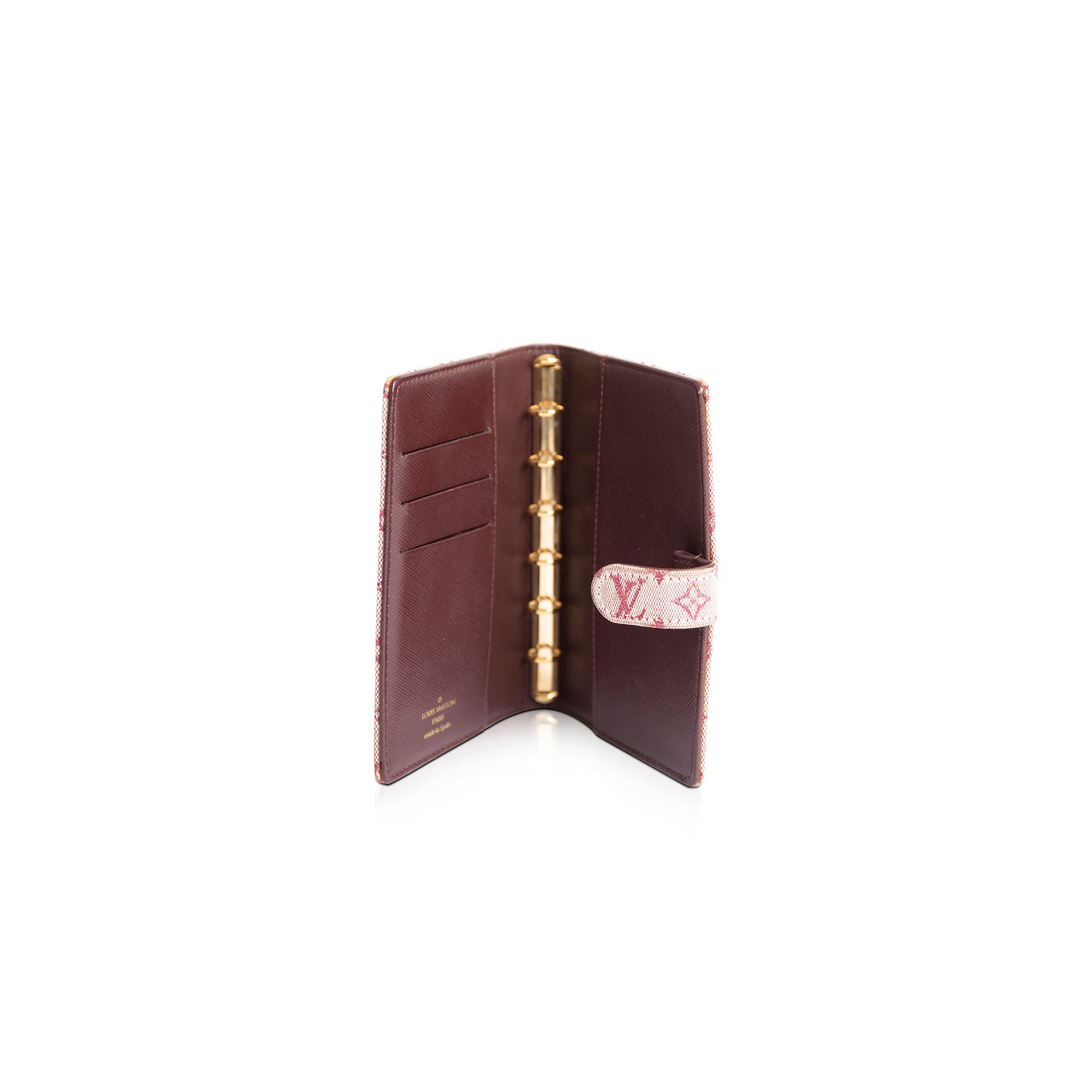 Louis Vuitton Monogram Mini Lin Small Ring Agenda Cover - FINAL