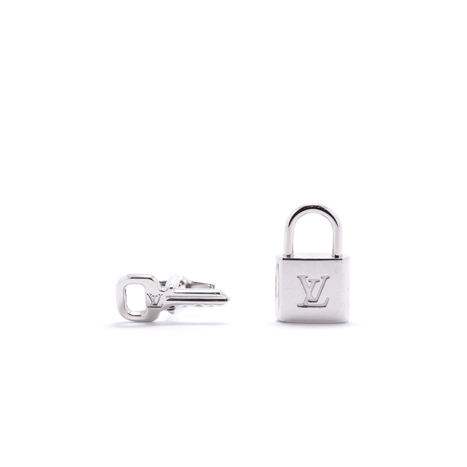 Louis Vuitton Sterling Silver Lock & Key Cufflinks