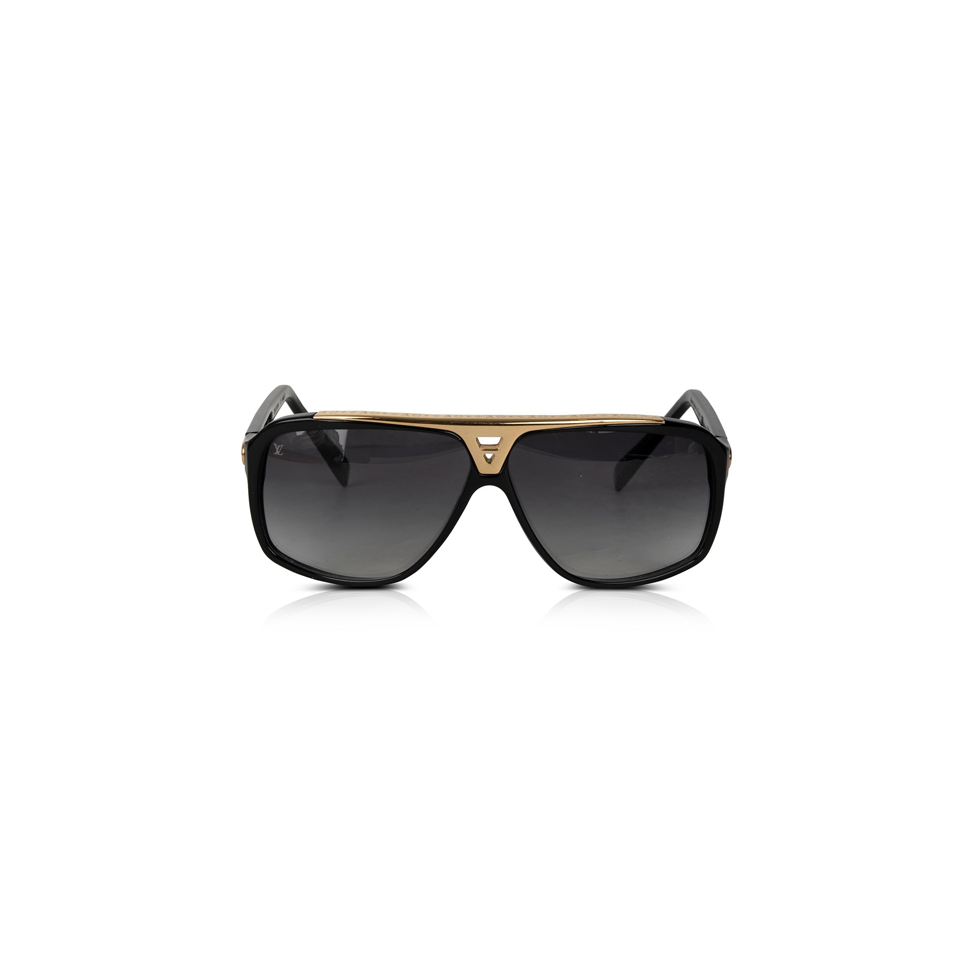 Louis Vuitton Diamond Aviator Sunglasses Evidence Black & Gold Z0350W 3.0  Ct.