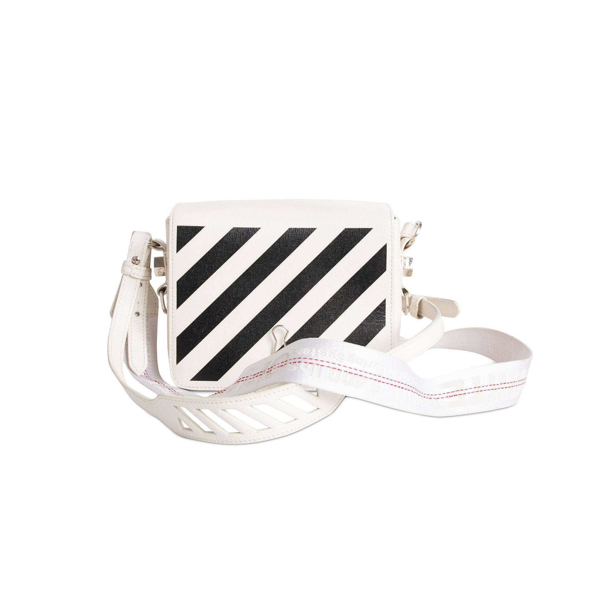 Off-White C/O Virgil Abloh Baby Diag Binder Clip Bag – Oliver Jewellery