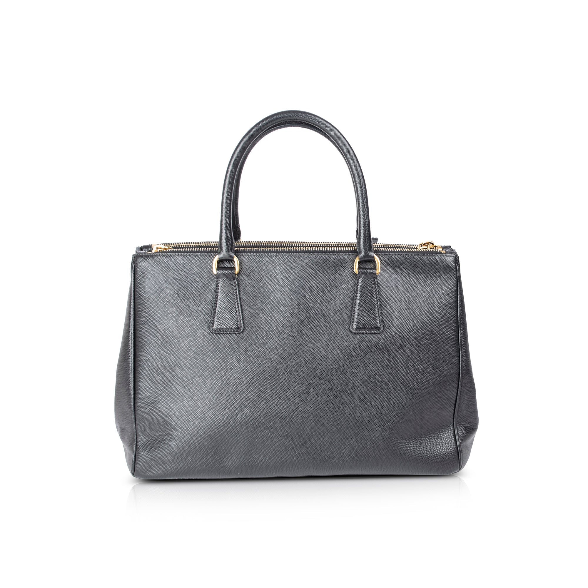 Prada Large Saffiano Lux Galleria Double Zip Tote w/ Strap – Oliver  Jewellery