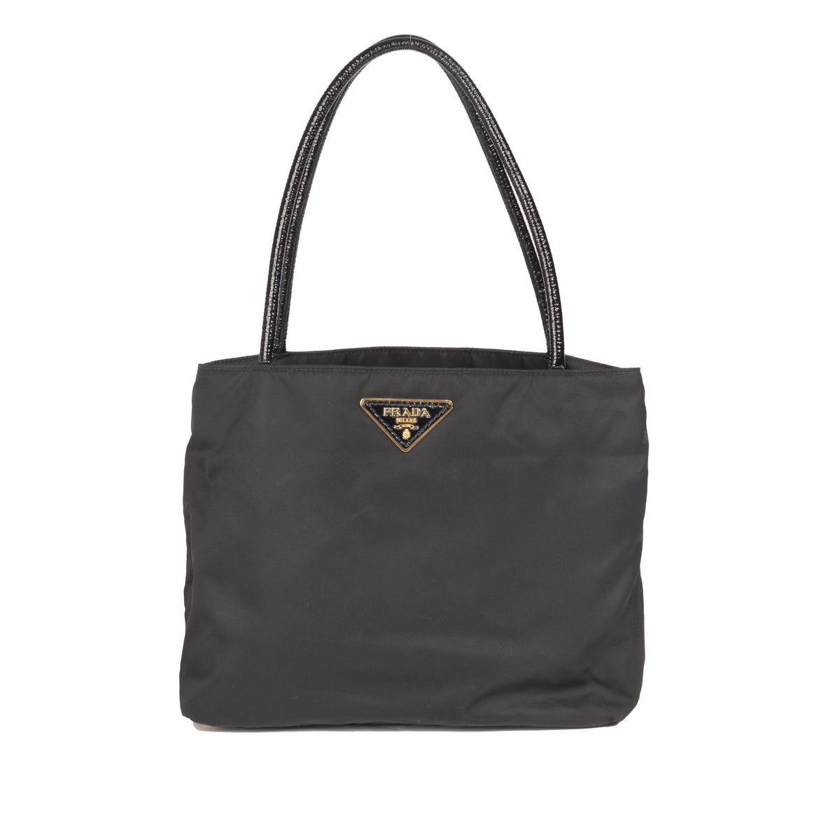 Prada Patent Leather Trimmed Tessuto Nylon Tote – Oliver Jewellery