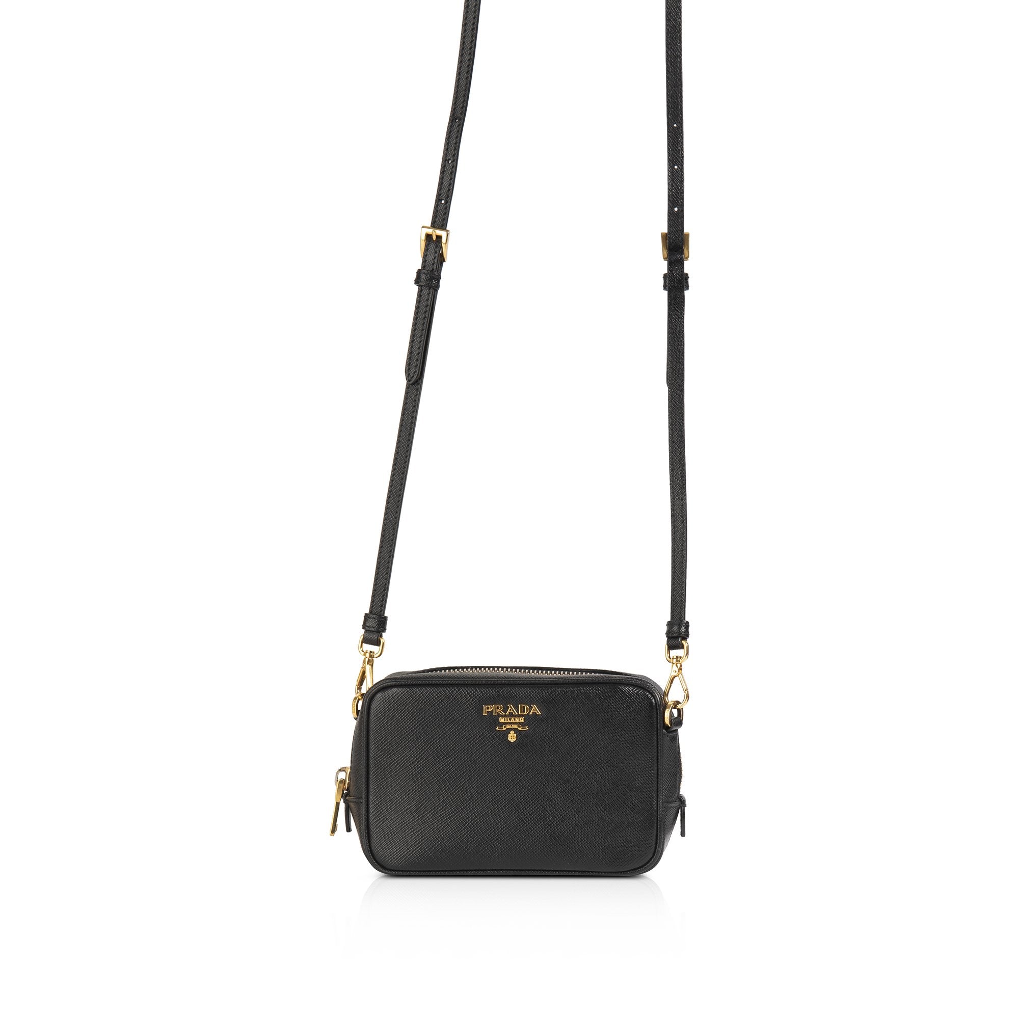 Prada Saffiano Lux Small Camera Crossbody Bag