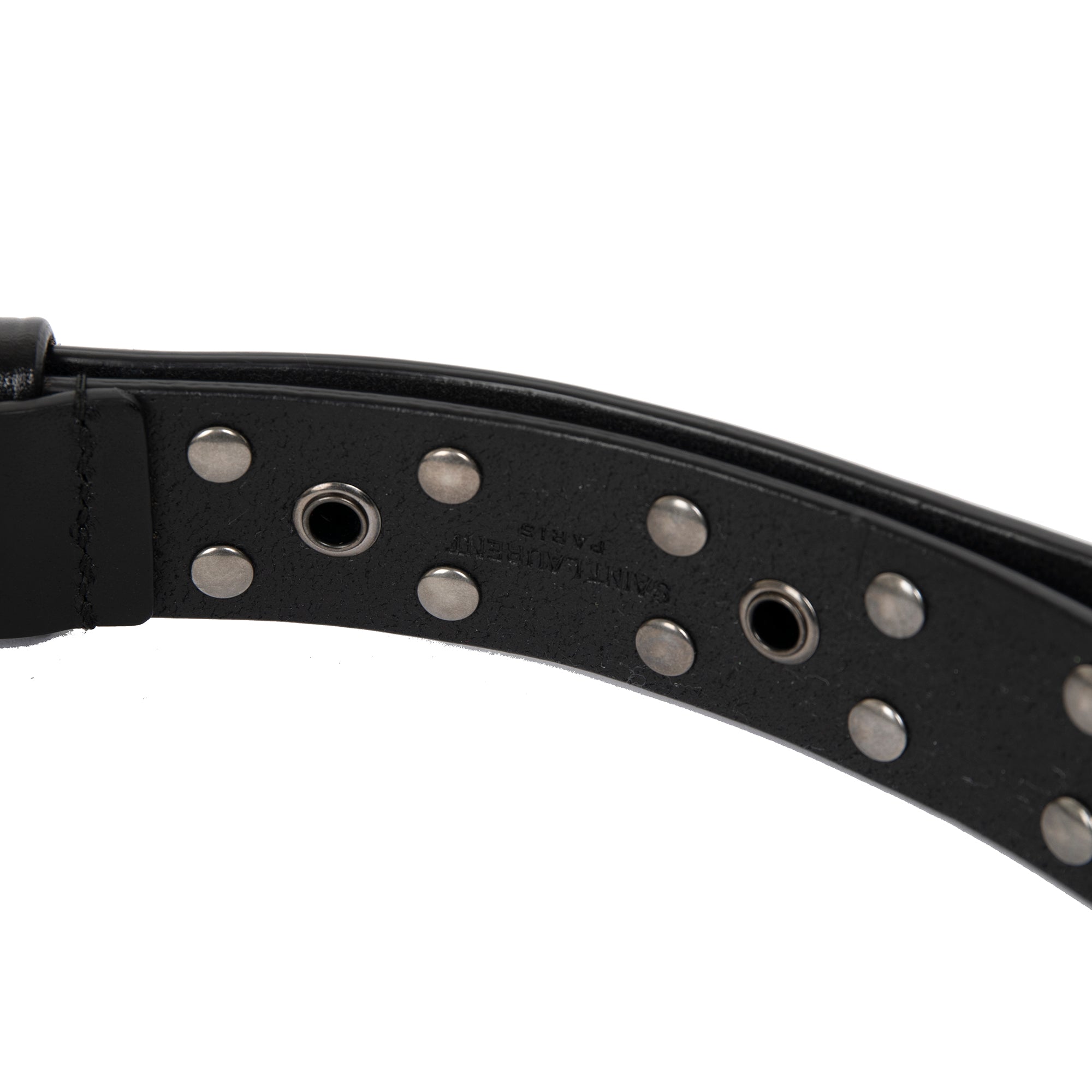 Saint Laurent Studded Leather Belt