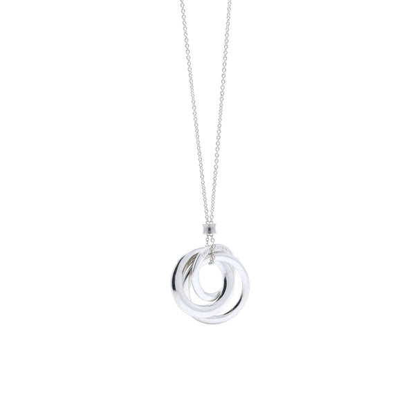 Tiffany Interlocking Circles Pendant Necklace (16 in, Sterling Silver) -  Used | Circle pendant necklace, Tiffany and co necklace, Womens jewelry  necklace