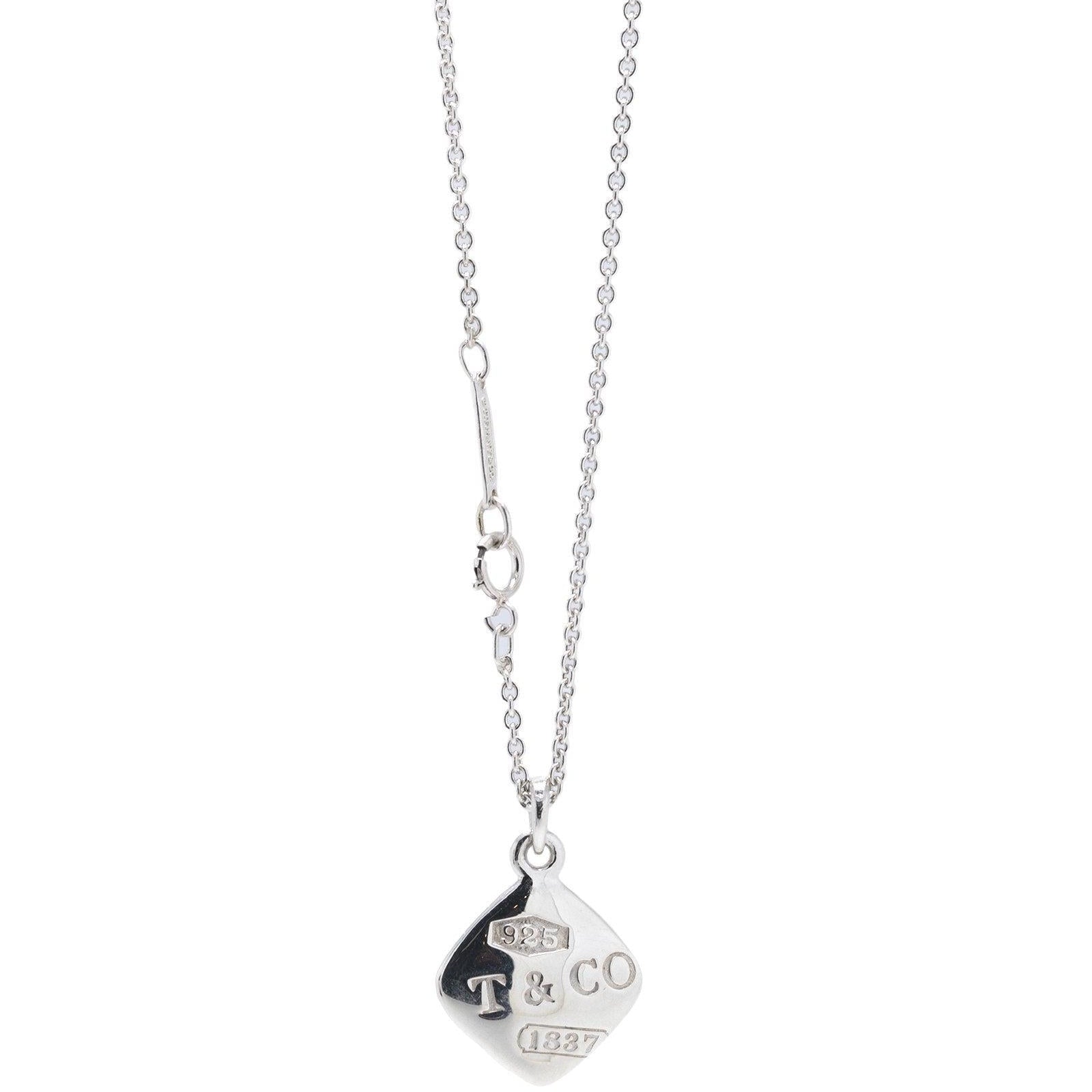 Tiffany & Co. 1837 Square Pendant Necklace – Oliver Jewellery