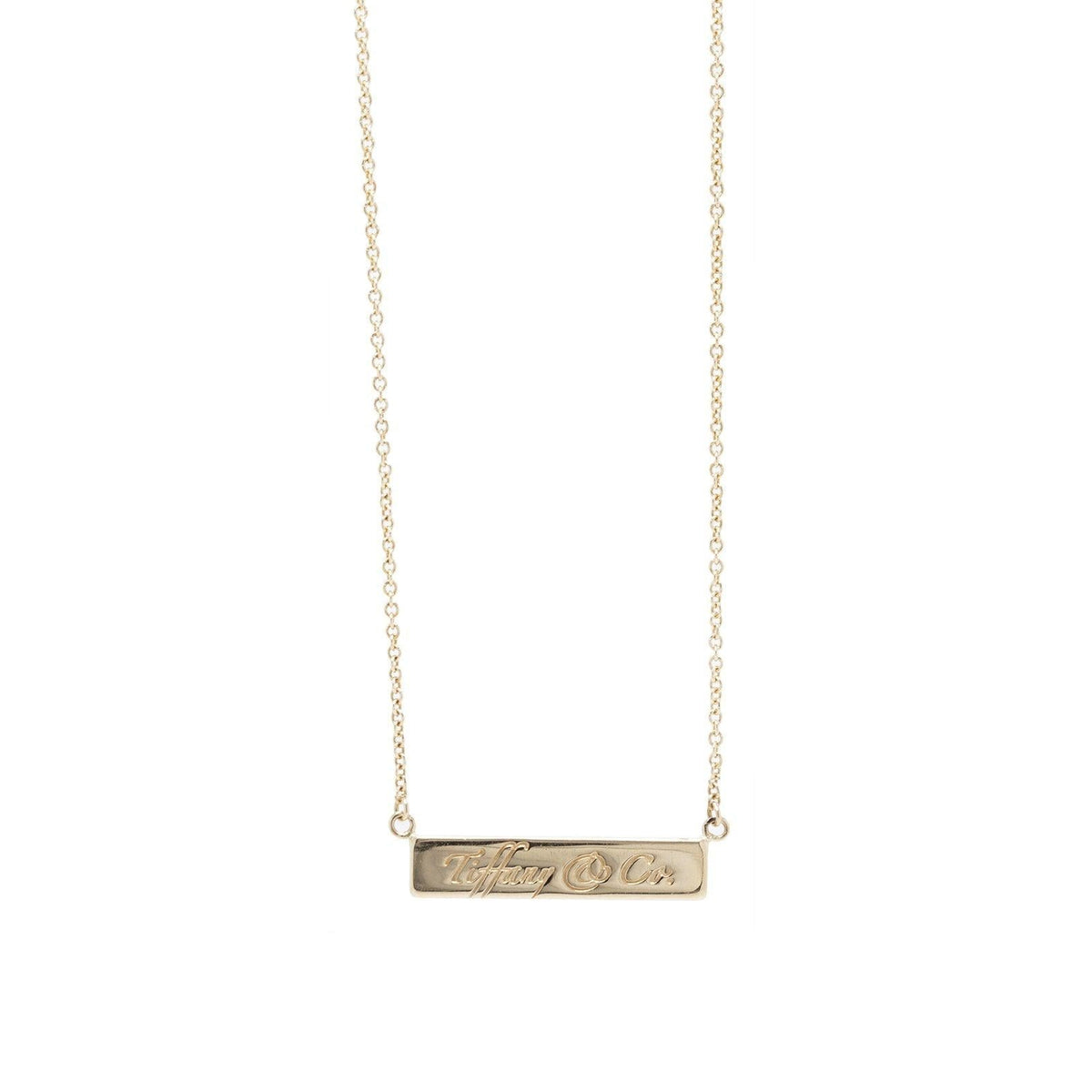 Tiffany & Co. 18k Gold Notes Bar Pendant Necklace – Oliver Jewellery