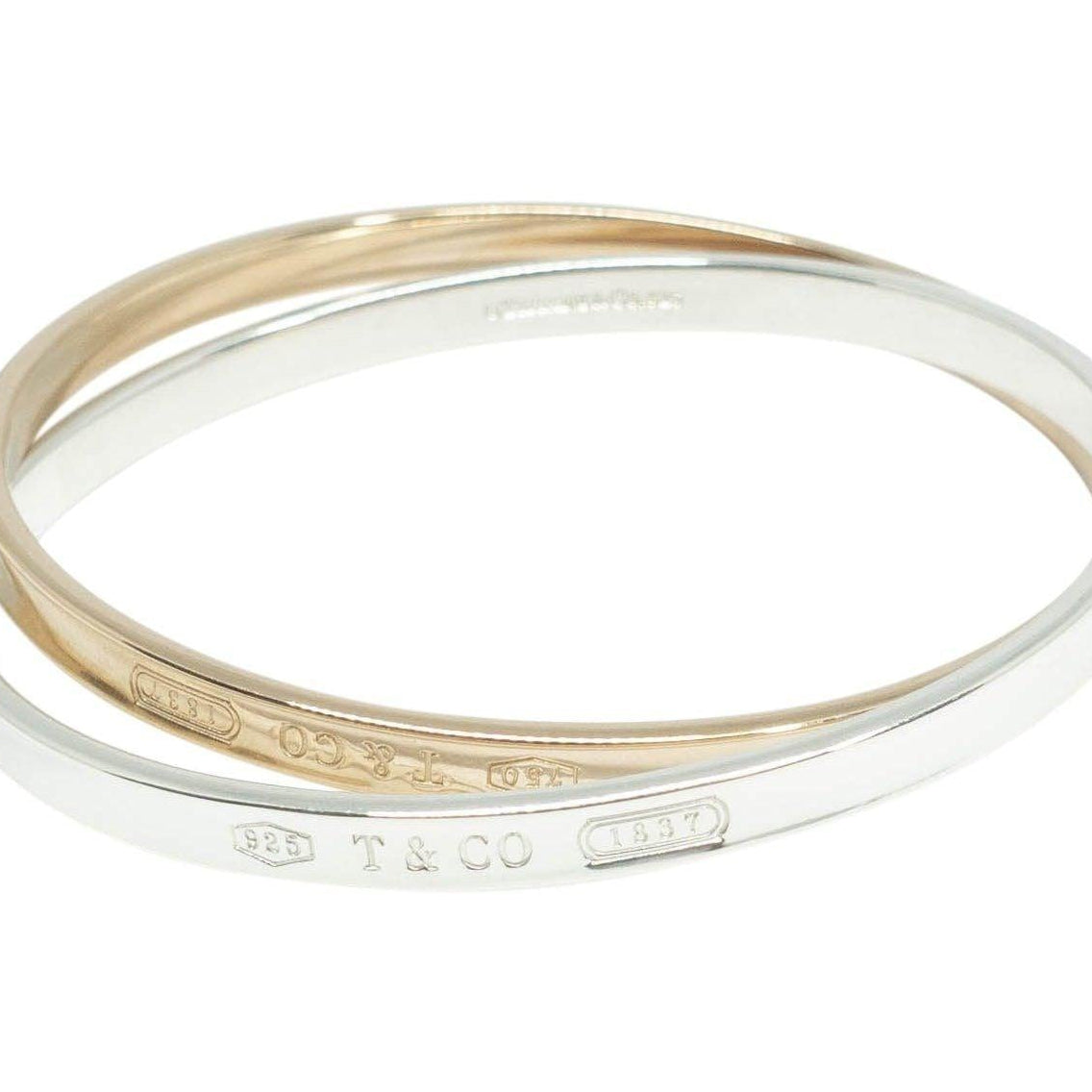 Tiffany & Co 18K Gold Interlocking Circles Link Necklace Bracelet SET 57.7  Grams | eBay