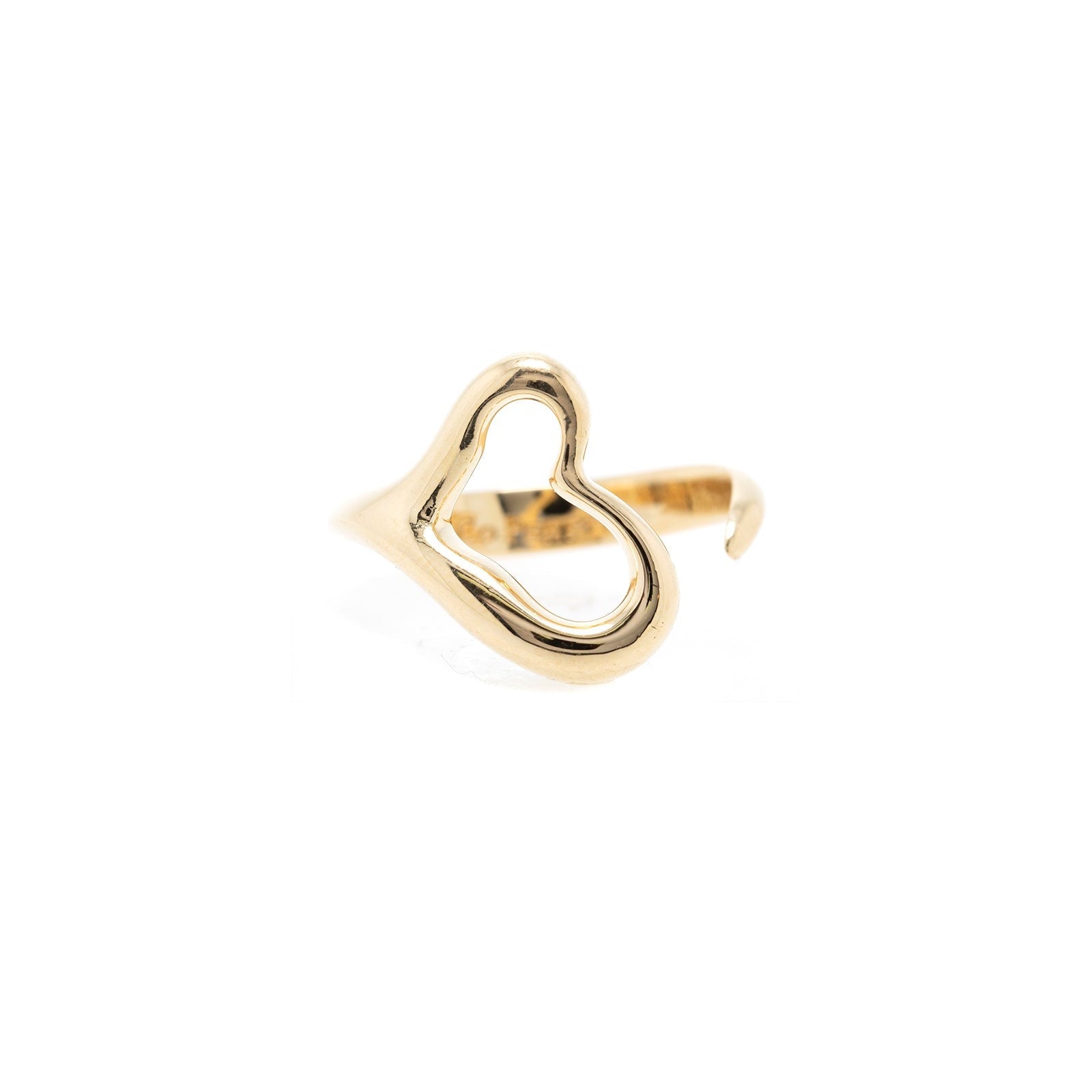 Tiffany & Co. Elsa Peretti 18k Gold Open Heart Ring – Oliver Jewellery