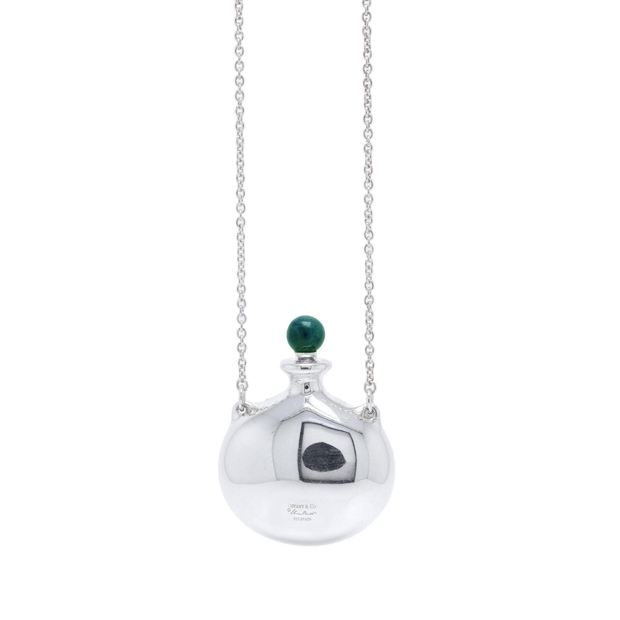 Vintage Elsa Peretti black jade jar necklace | dkfarnum