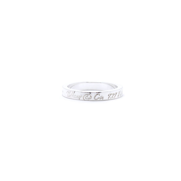 Tiffany outlet & Co. Fifth Ave Notes Ring Narrow Band