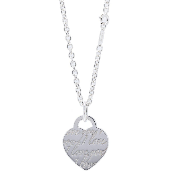 Tiffany & Co. Heart with writing necklace | Necklace, Tiffany & co., Tiffany  and co