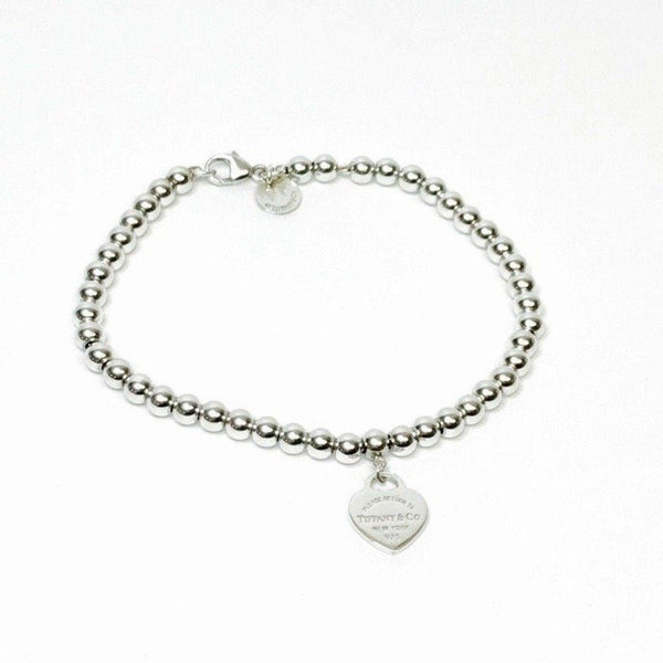 Tiffany & Co. Return To Tiffany Heart Tag Bead Bracelet in Sterling Si –  Oliver Jewellery