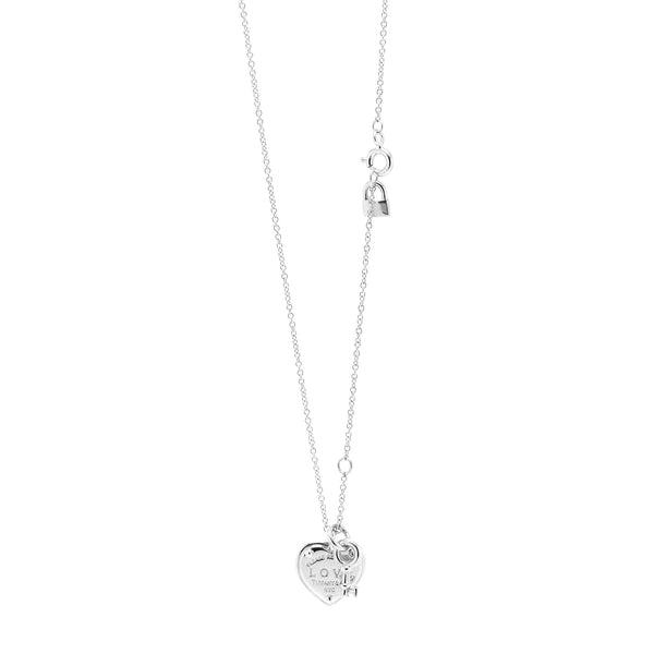 Tiffany & Co. Love Heart Tag Key Pendant Necklace - Sterling Silver Pendant  Necklace, Necklaces - TIF248971 | The RealReal