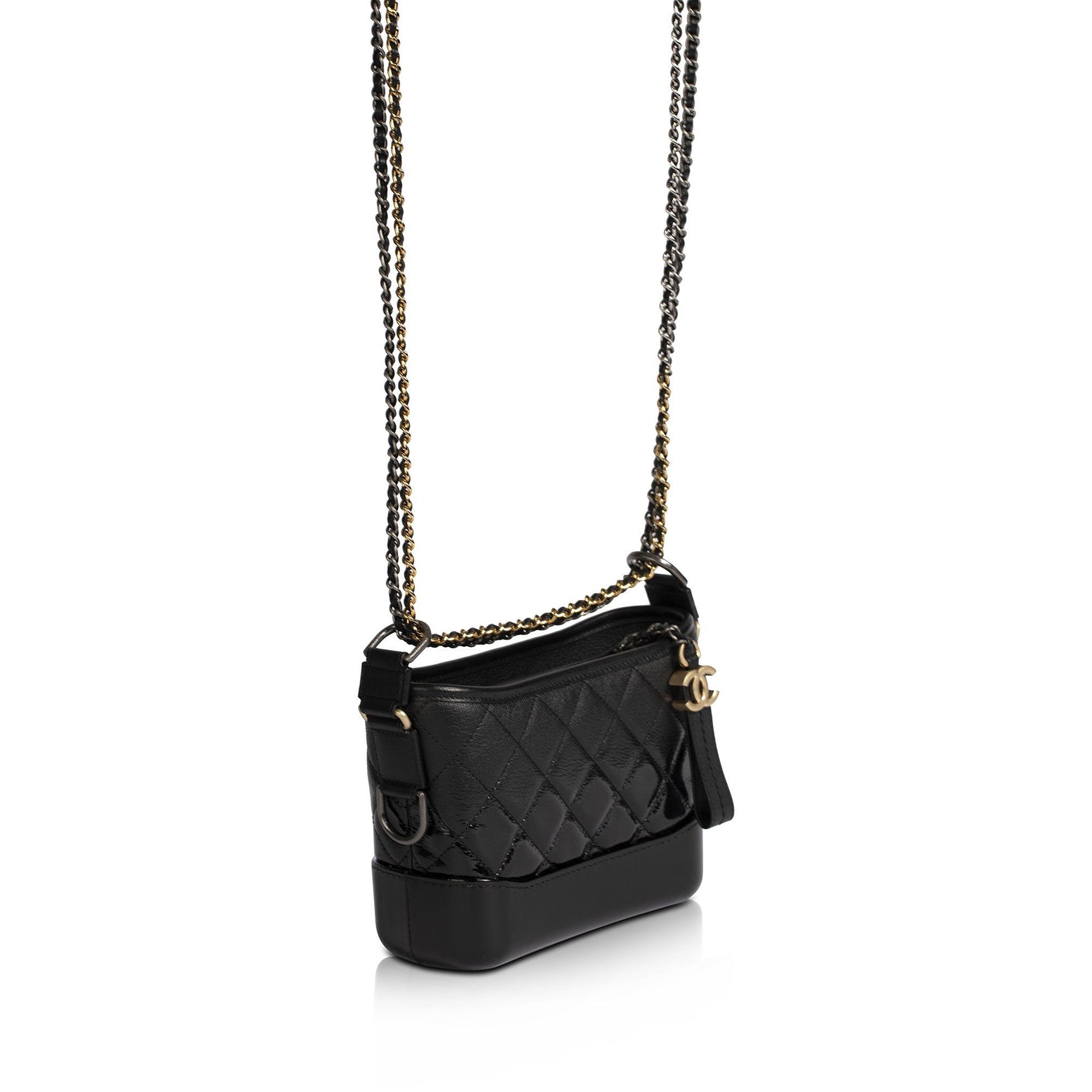 Chanel Gabrielle Hobo Crocodile Embossed Calfskin Small at 1stDibs