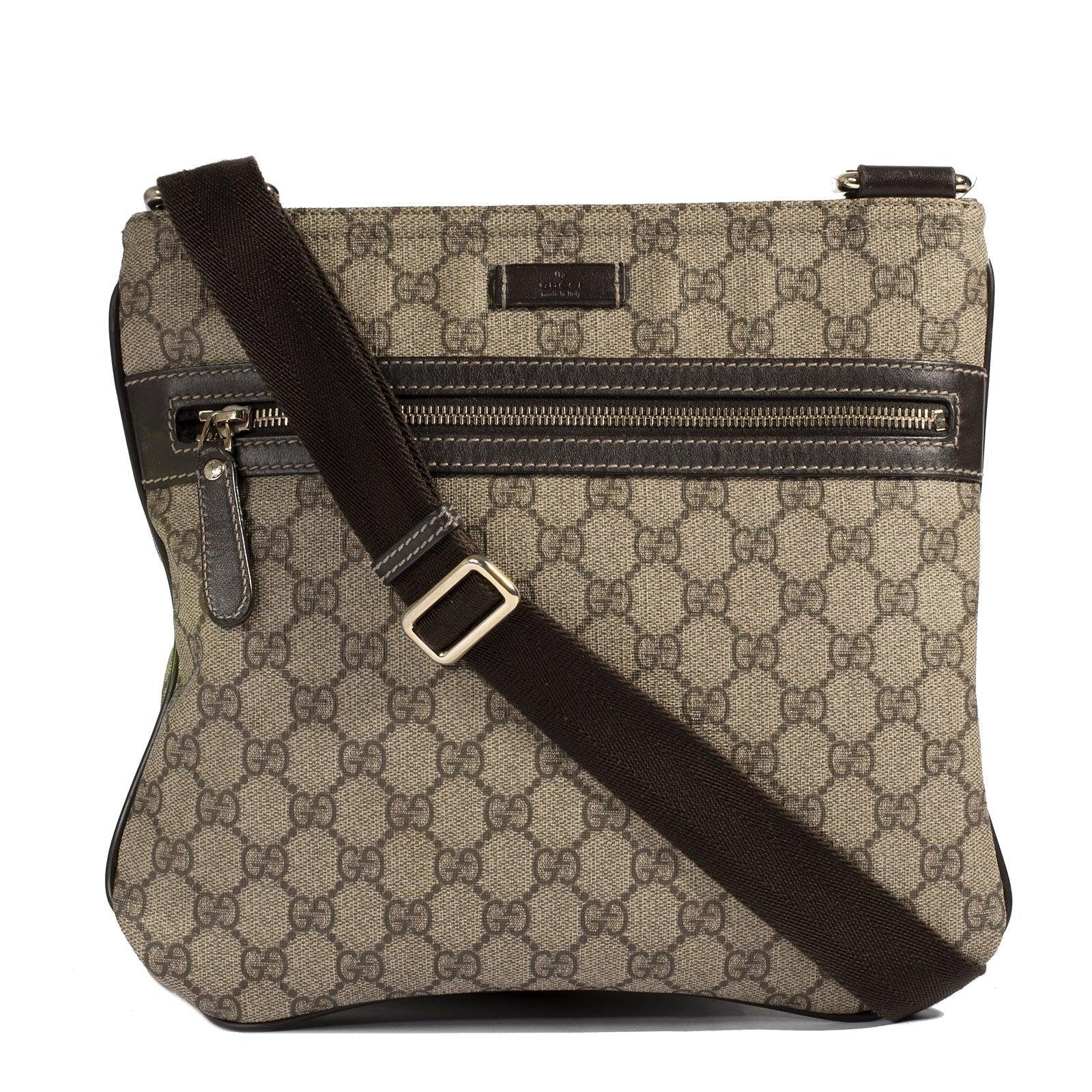 Gucci flat hotsell messenger bag