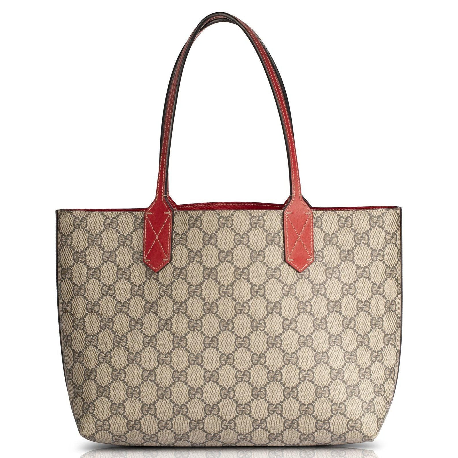 Gucci red hot sale reversible tote