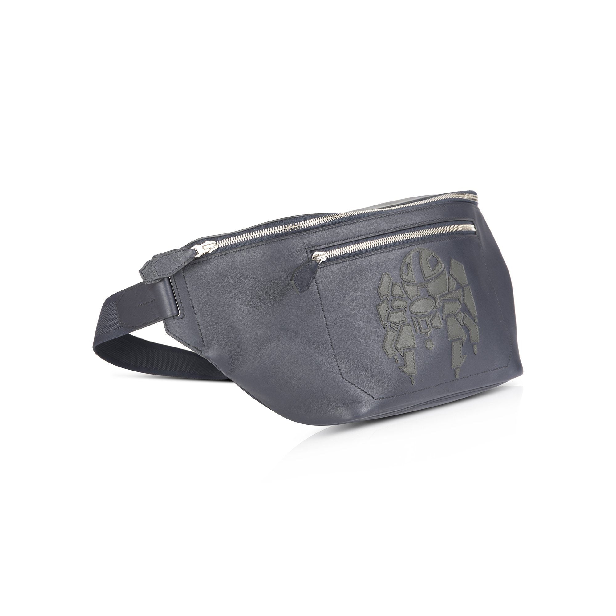 Hermes Cityslide belt bag with Lead / Night Blue / Black sale, cheapest  Hermes