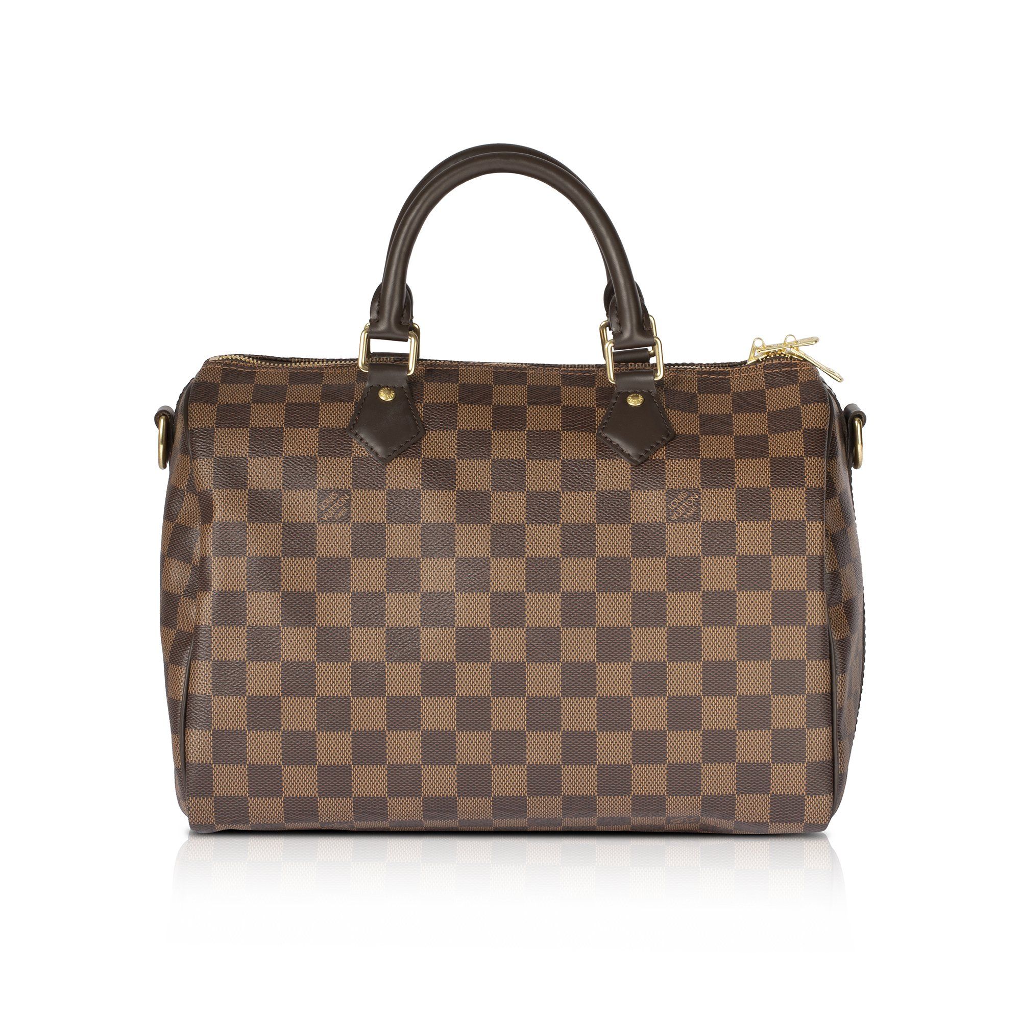 Louis Vuitton-Damier Ebene Speedy Bandouliere 30 with Strap