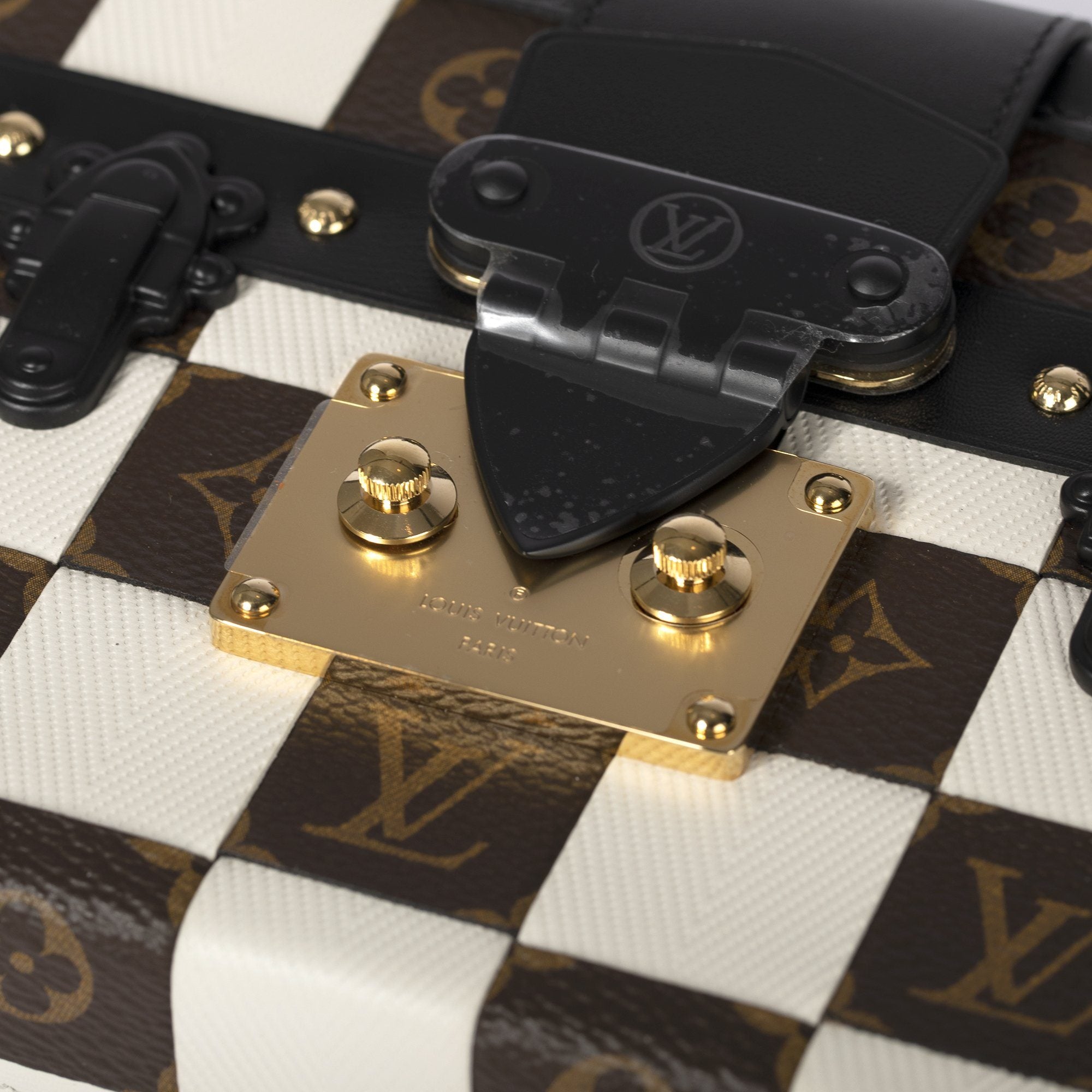 Louis Vuitton Damier Tressage Petite Malle in multicolor Coated