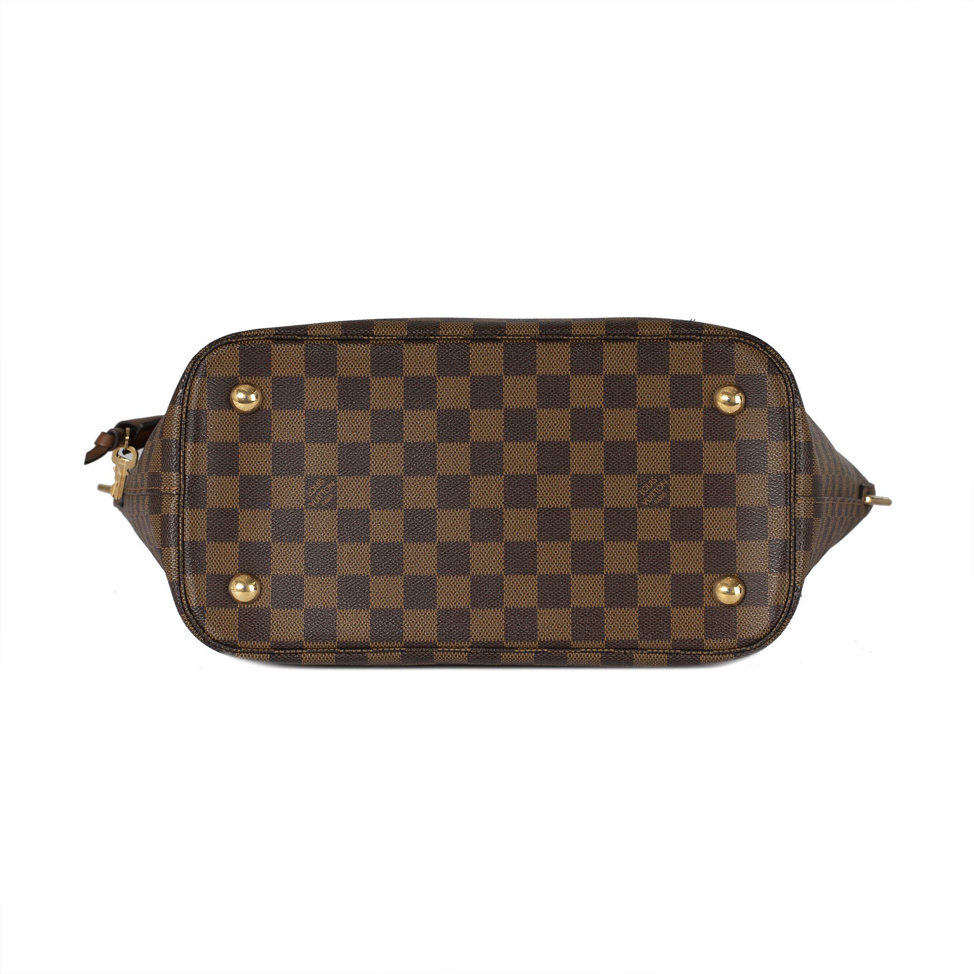 Louis Vuitton Belmont Damier Ebene Shoulder Bag Brown