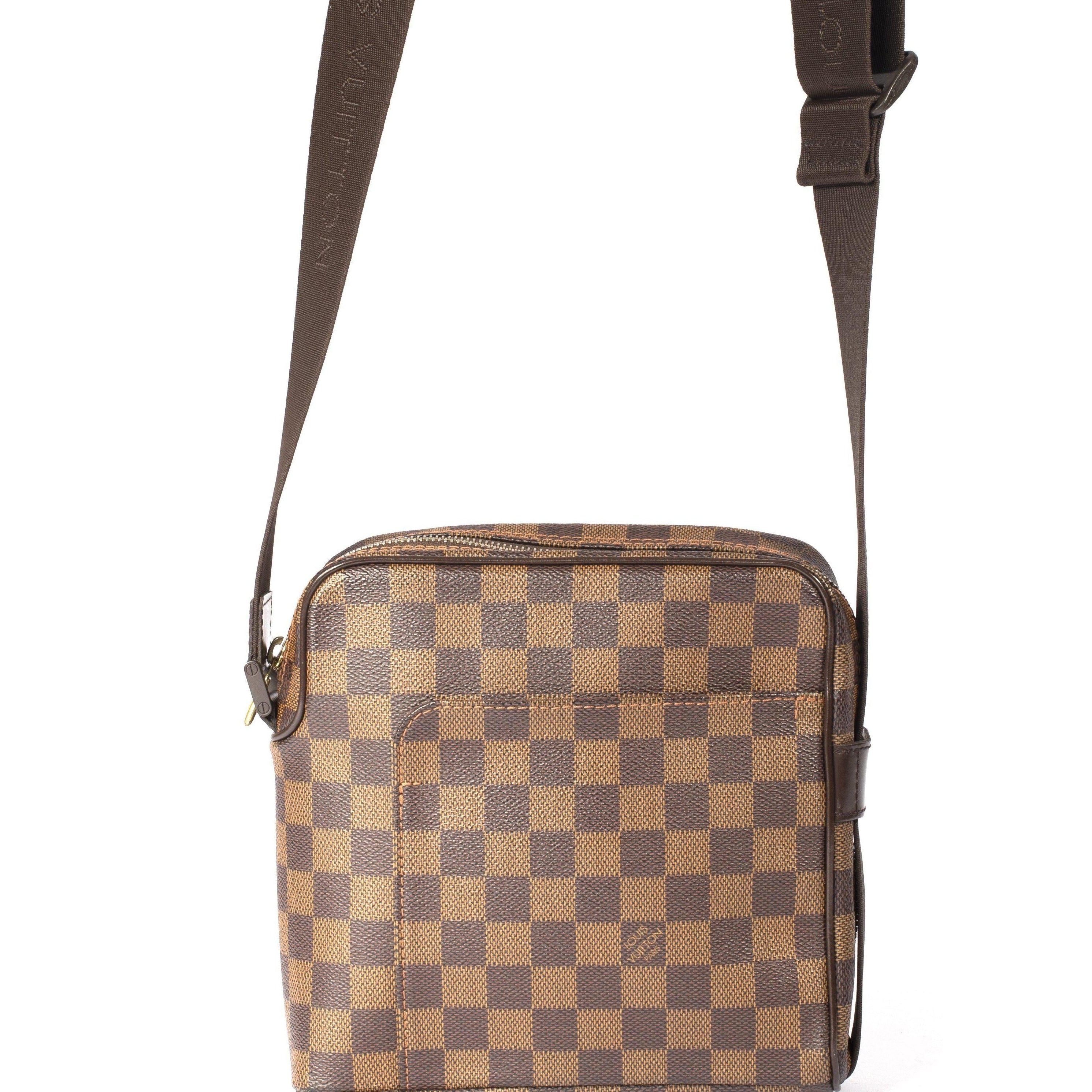 Shop for Louis Vuitton Damier Ebene Canvas Leather Olav PM