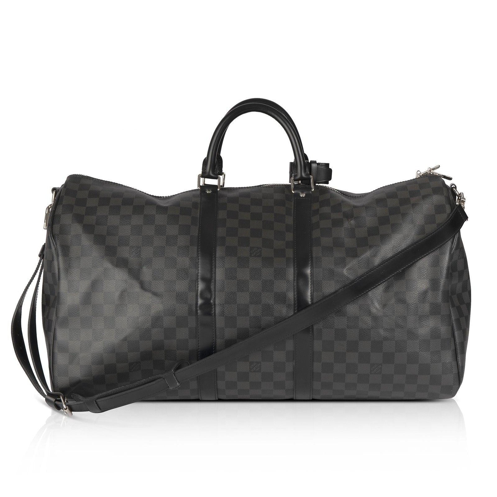 Louis vuitton damier sale graphite keepall bandouliere 55