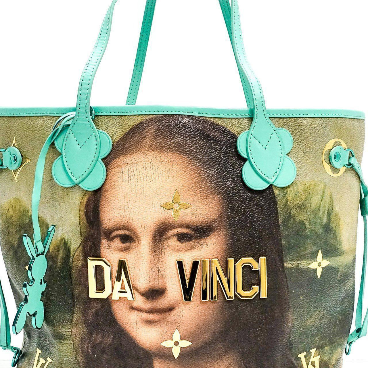 LOUIS VUITTON Louis Vuitton Da Vinci Masters Collection Neverfull MM Poppy  Petal M43373 Ladies Leather Tote Bag