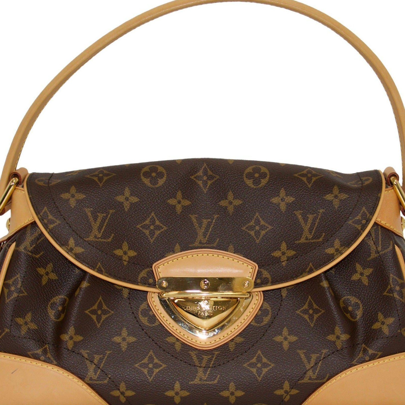 Louis+Vuitton+Beverly+Shoulder+Bag+MM+Brown+Canvas for sale online