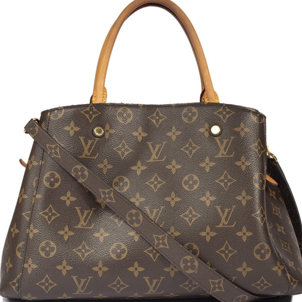 Louis Vuitton Monogram Montaigne MM Bag Brown