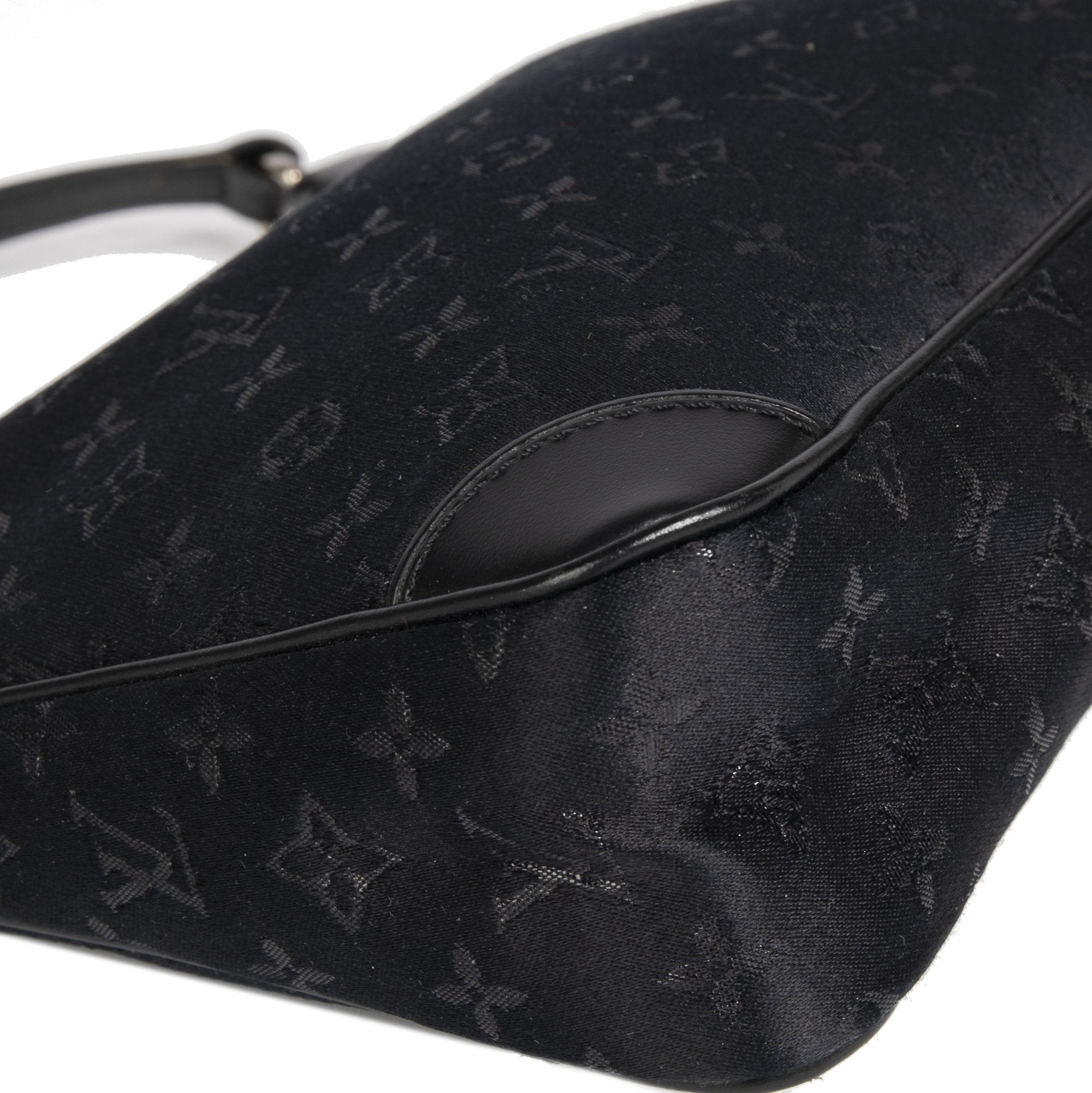 Louis Vuitton Black Monogram Satin Mini Boulogne Bag Louis Vuitton