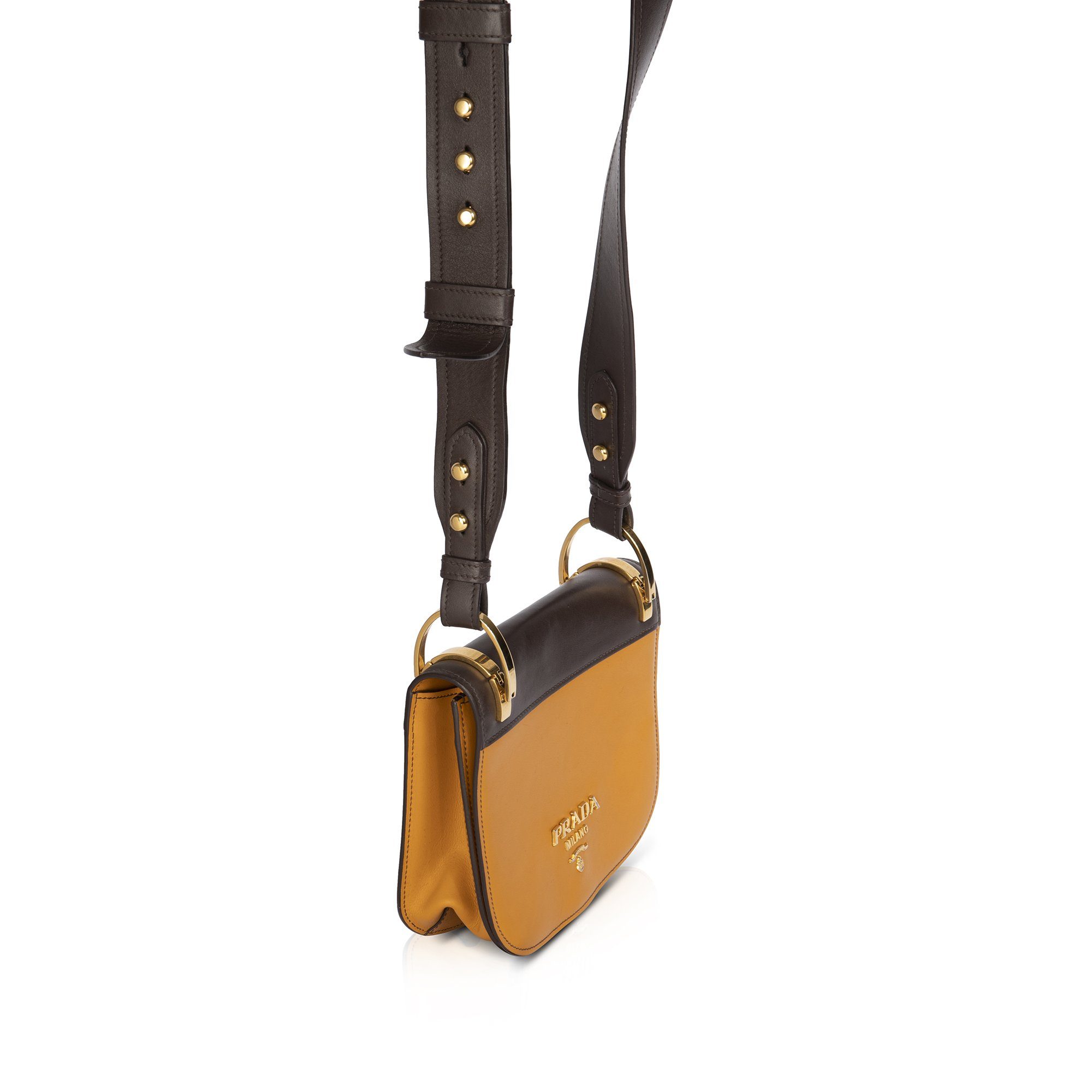 Prada Pionniere City Calf Saddle Crossbody Bag Oliver Jewellery